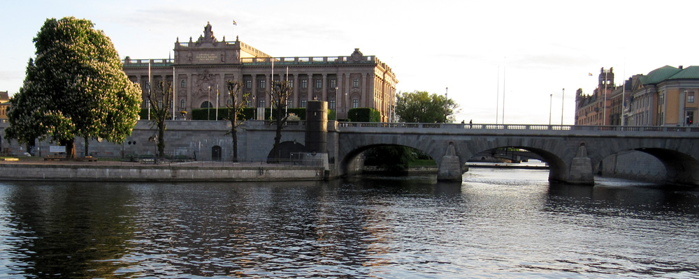 Bild över Strömmen vid Riksdagshuset