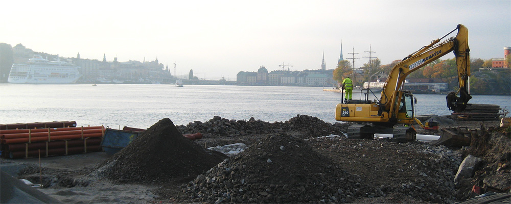 Beckholmen marksanering. Foto: Magnus Sannebro