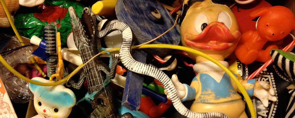 Gamla plastleksaker