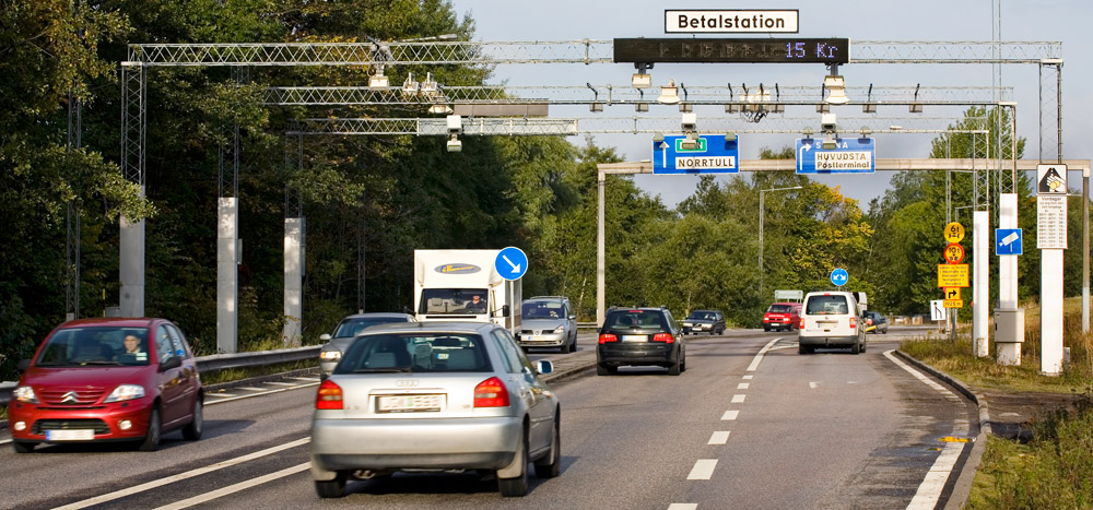 Biltrafik och betalstation