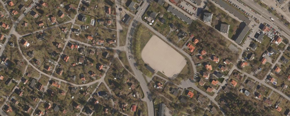 Flygfoto Solhems Bollplan