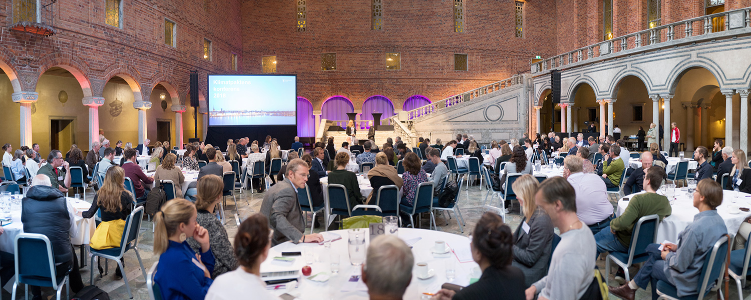 Konferens i Blå hallen, stadshuset