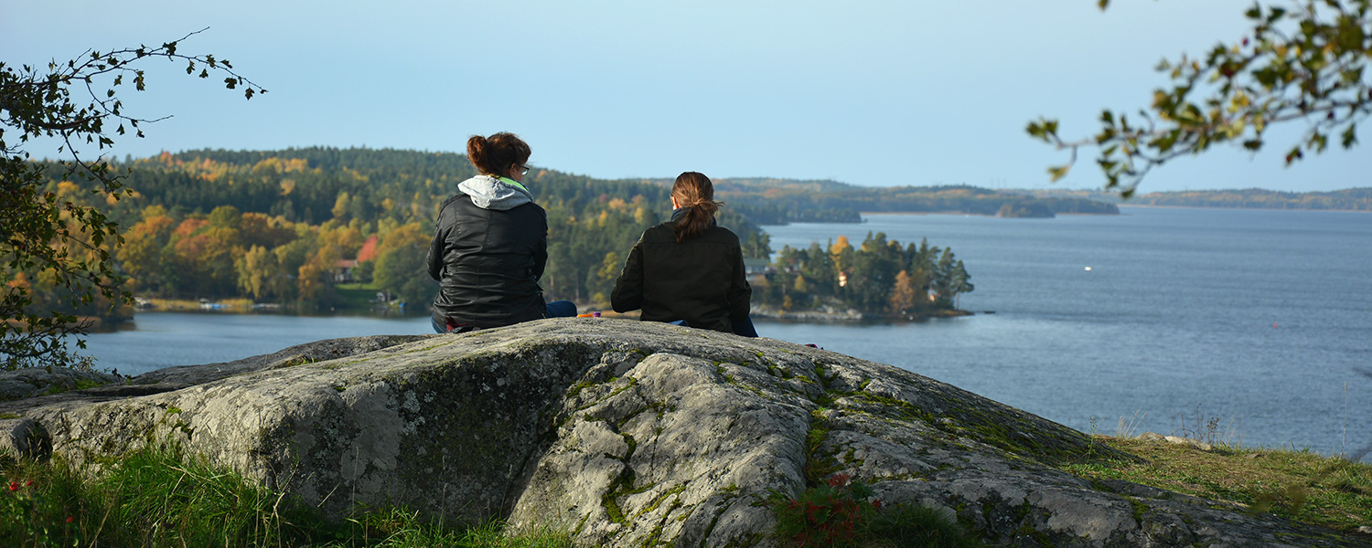 Utsikt över Mälaren från Gåseborg.