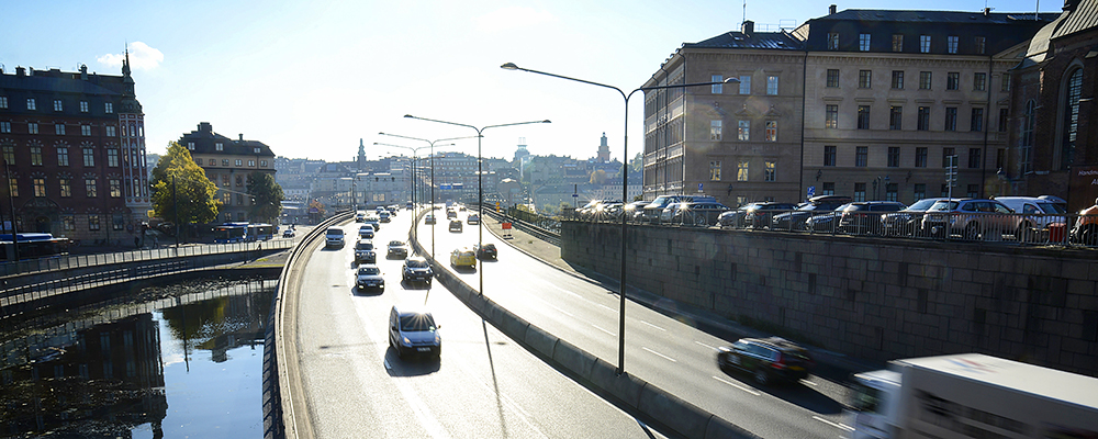 Bilar på centralbron