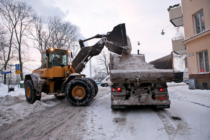 Snöröjning, Foto: Lennart Johansson