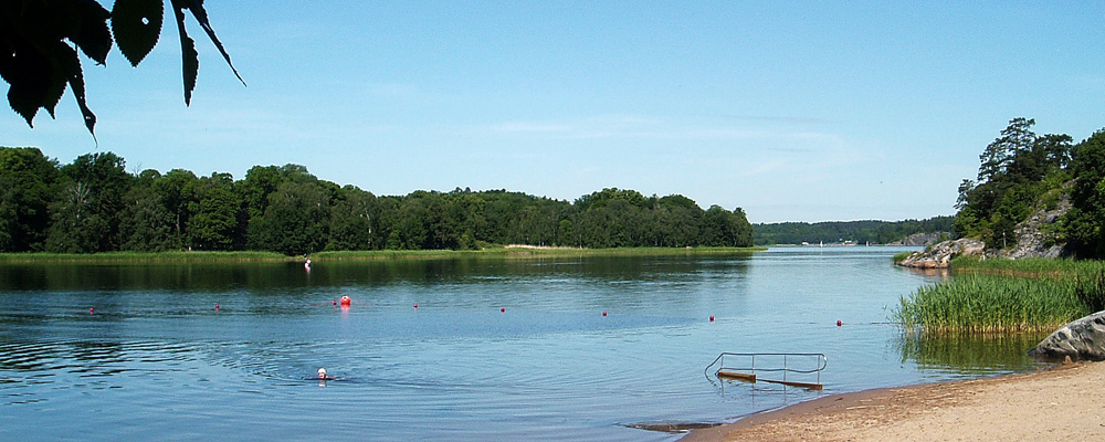 Foto av Brunnsviken från strandbadet